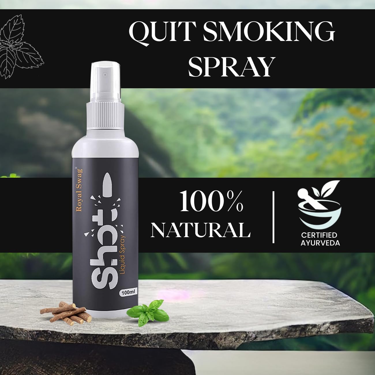Royal Swag Shots Liquid Spray World-Class Anti Addiction Shot - 100% Natural & Effective 100ml Royal Swag Shots Liquid Spray World-Class Anti Addiction Shot - 100% Natural & Effective 100ml