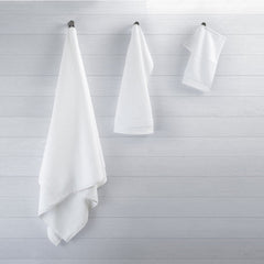 Spread Spain Resort Luxurious Cotton Towels 720 Gsm | Bath, Hand & Washcloth Towels Sets Of 3 Super Softness & Absorbent (White)