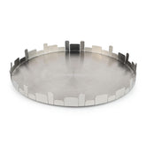 Designer Chrome Stainless Steel Round Tray - Urban Horizon Series | Multipurpose Centre Serving Platter - Premium Serve Ware, Dinnerware & Tableware