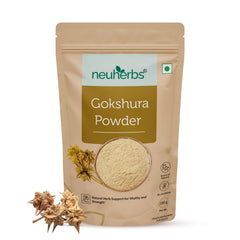 Neuherbs Gokshura Powder Natural Herb For Men & Women, To Promote Energy & Strength, No Added Preservative Or Additives | 100gm 0.2lbs