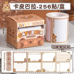 Sticky Notes - 256 Pcs Peel Reusable, Sticky Notes For Study, Writing, School & Home (Bear)