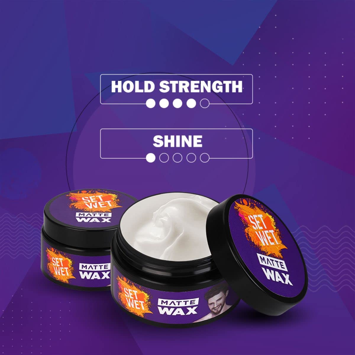 Set Wet Hair Wax Gel Wax 60gm 2.1 Oz. & Set Wet Hair Wax Matte Wax 60gm 2.1 Oz. | For Men Set Wet Hair Wax Gel Wax 60gm 2.1 Oz. & Set Wet Hair Wax Matte Wax 60gm 2.1 Oz. | For Men