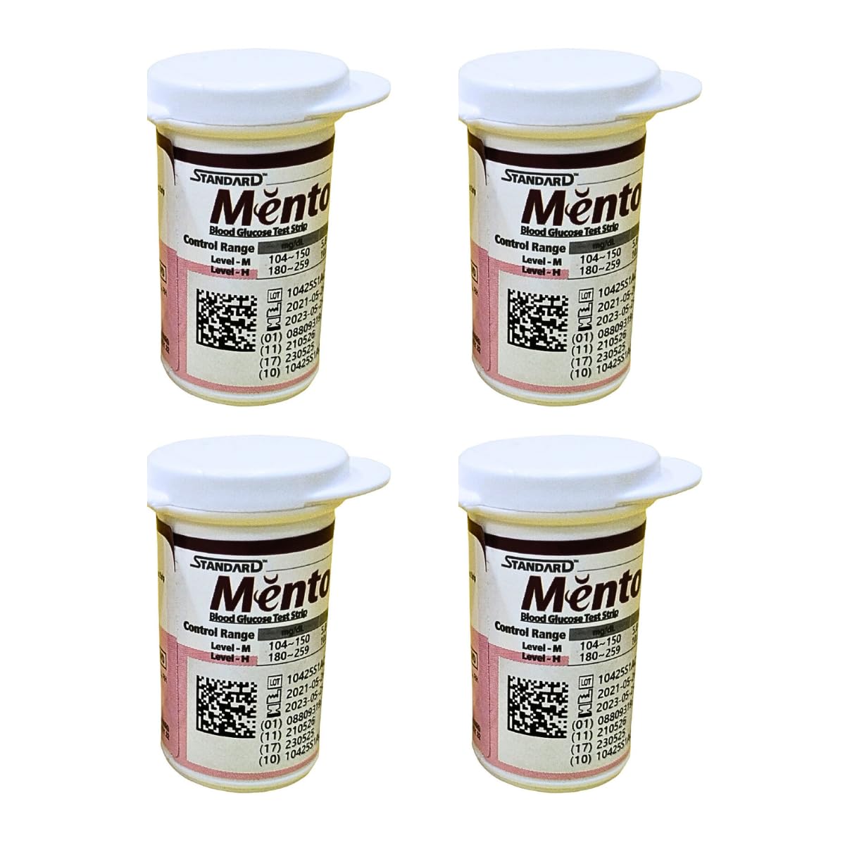 Standard Mentor Blood Glucose Test Strips - Pack Of 2X 50 Strips | Blood Glucose Monitoring Strips - No Coding Standard Mentor Blood Glucose Test Strips - Pack Of 2X 50 Strips | Blood Glucose Monitoring Strips - No Coding