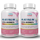 Alpha Mortal Platinum Daily Multivitamin Tablets | Enhances Stamina, Energy, Joint Health, Recovery & Endurance | 30 Tablets , 50gm 0.1lbs , Each Pack Of 2