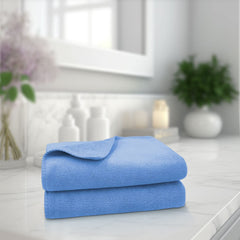 Sassoon Venir Microfiber 2 Piece Hand Towels 450 Gsm | Absorbent & Quick Dry Multipurpose Hand Towels (Heaven)