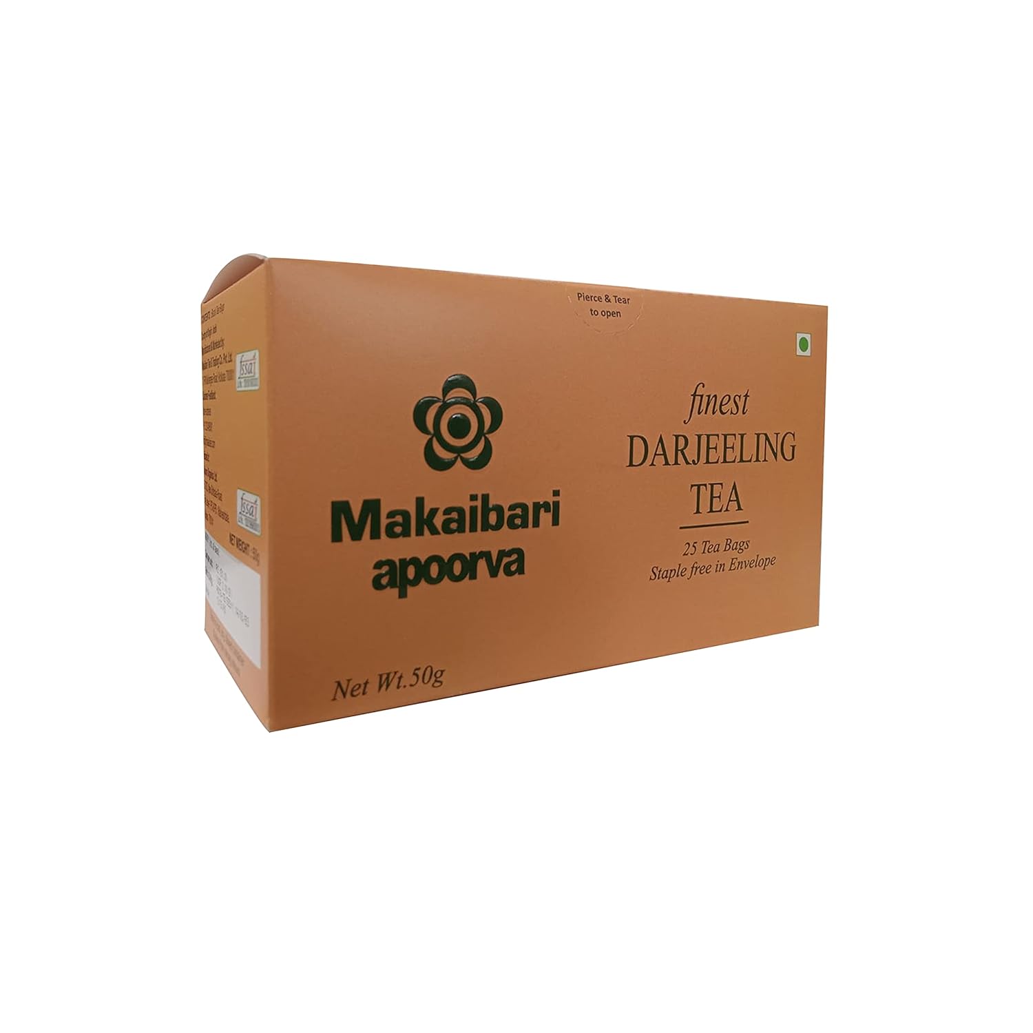 Makaibari Apoorva Finest Darjeeling Tea Bag + Darjeeling Green Tea Bag Pack Of 4 - 50gm, 1.7 Ounce, 25 Tea Bags In Each | Low Caffeine, Non-Toxic Makaibari Apoorva Finest Darjeeling Tea Bag + Darjeeling Green Tea Bag Pack Of 4 - 50gm, 1.7 Ounce, 25 Tea Bags In Each | Low Caffeine, Non-Toxic