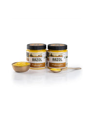 Pure Gharwala A2 Desi Cow Ghee By Aazol | Curd Churned Using Bilona Method Healthy Pure Desi Ghee Good For Heart Health | 1 Litre (500ml * 2) 33.8 Ounce | Jar Pack