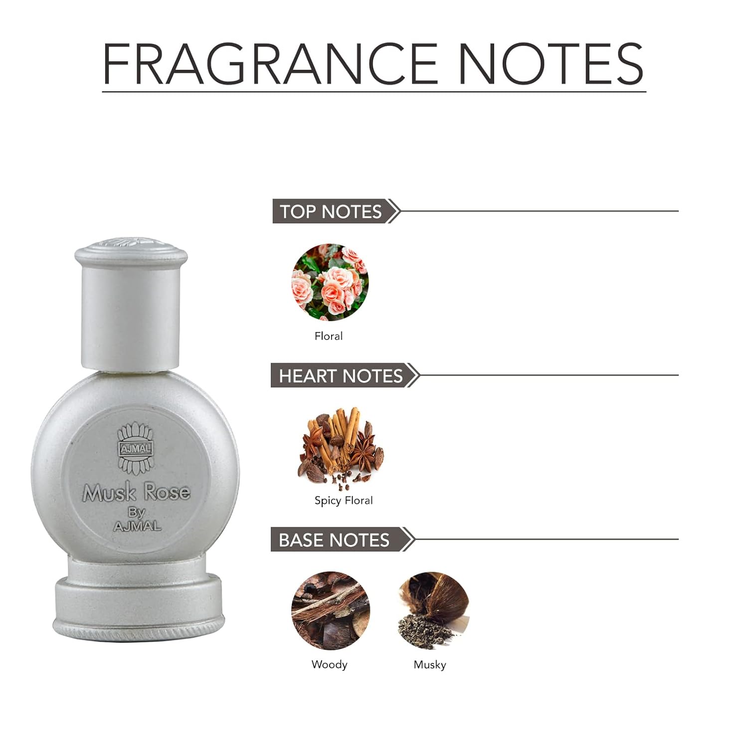 Ajmal Musk Rose 12ml 0.4 Fl.oz. & Aura 10ml 0.3 Fl.oz. Concentrated Perfume Oil Floral & Fruity Non-alcoholic Attar For Unisex Ajmal Musk Rose 12ml 0.4 Fl.oz. & Aura 10ml 0.3 Fl.oz. Concentrated Perfume Oil Floral & Fruity Non-alcoholic Attar For Unisex