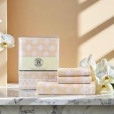 Brodloom Cotton 1 Bath Towel + 2 Hand Towels 950 Gsm | Ultra Soft, Quick Dry & Premium Gift Set Towel (Yellow)