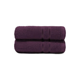 Home Elegance Comfort Living Hand Towel 200 Gsm (Black Currant)- Pack Of 2