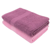 PatPug 100% Indian Ultra Soft Cotton 450 Gsm Bath Towel Large Bath Towel | Highly Absorbent Quick Drying Durable Towel For Men, Women & Kids (Mahogany & Baby Pink)