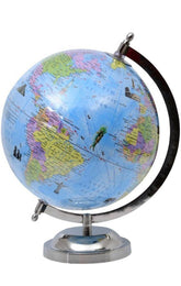 Educational World Globe With Magnifying Glass, Political Globe For Students Learning, Home & Office Decor, 8 Inch, Pack Of 1