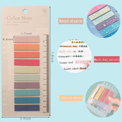 Self-Adhesive Sticky Tabs, Sticky Index Tabs For Books, Transparent Sticky Notes - 400 Pcs