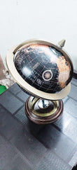 12 Inch Antique Brass World Globe & Map With Compass, Home & Office, Nautical Desktop Decoration & Gifting, Educational Globe For Kids Learning, Pack Of 1