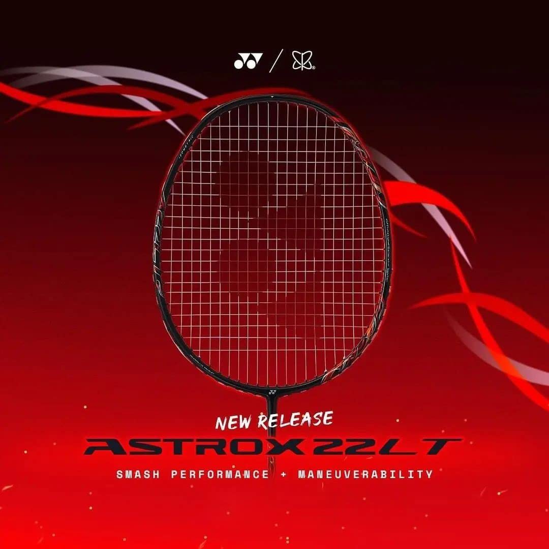Yonex ASTROX 22LT Unstrung Badminton Racquet, G5 - 3F, Colour - Black & Red, Material - Graphite Yonex ASTROX 22LT Unstrung Badminton Racquet, G5 - 3F, Colour - Black & Red, Material - Graphite