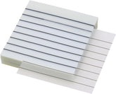 50 Sheets Transparent Sticky Notes With Line | Self Sticky Notes Waterproof Pet Markers | (White)