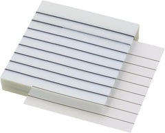 50 Sheets Transparent Sticky Notes With Line | Self Sticky Notes Waterproof Pet Markers | (White)