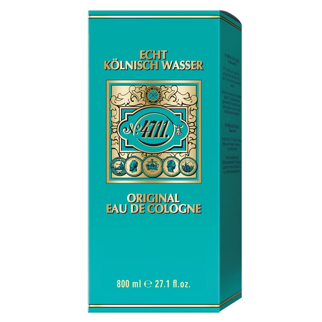 4711 Echt Kolnisch Wasser Original Eau De Cologne For Unisex 800ml 27.0 Fl.oz. | Long Lasting Fragrance 4711 Echt Kolnisch Wasser Original Eau De Cologne For Unisex 800ml 27.0 Fl.oz. | Long Lasting Fragrance