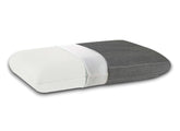 Cooling Gel Memory Foam Pillow, Cervical Pillow, White & Grey, King Size - 24 X16 X 4 Inch | For Relieving Neck & Shoulder Pain With Free Pillow Cover | Stomach Sleepers - Set Of 1