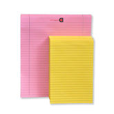 Do List Notepad Tear-Off Pad, Ruled 10.5x8.5 Pink, Pack Of 6 & 5 X 8 Yellow, Pack Of 12 Inch