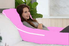 Premium Multipurpose Microfiber Pregnancy Pillow For Pregnant Women - Baby Pink | 100% Cotton, Zippered Cover, Lightweight, Removable Cover, Full Body Pillow, Soft Pillow - Pack Of 1