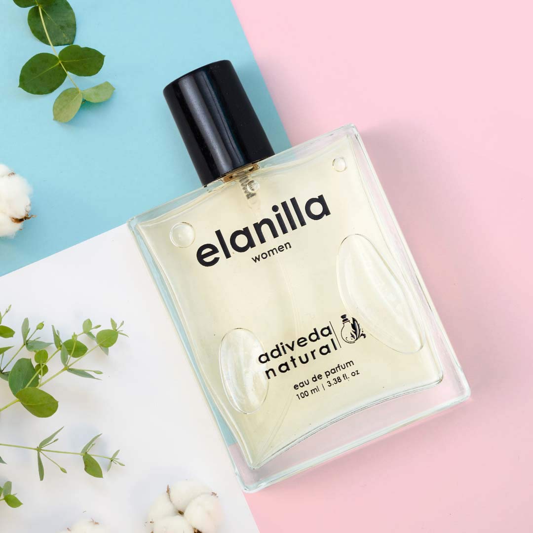 Adiveda Natural Elanilla Eau De Parfum  Caramel & Vanilla Perfume For Women 100ml 3.4 Fl.oz. Adiveda Natural Elanilla Eau De Parfum  Caramel & Vanilla Perfume For Women 100ml 3.4 Fl.oz.