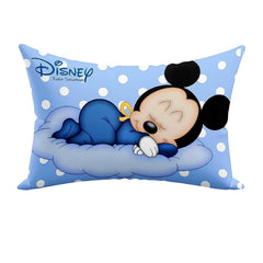 Kid's Disney Mickey Team Pillow For Sleeping, Sky Blue - 12x18 Inches | Cozy & Fluffy Super Soft Pillow | Suitable For All Sleepers, Multipurpose & Comfortable, Breathable - 1 Piece