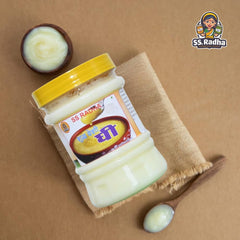 100% Natural Shudh Desi Ghee By Ss Radha | Naturally Rich Taste & Aroma Desi Pure Cow Ghee Perfect For Baking | (800ml) 27.0 Ounce | Jar Pack