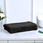 Black Gold The Finer Touch Microfiber Bath Towels 500 Gsm | Super Absorbent, Lightweight, Ultra-Soft, Fade Resistant (Black)