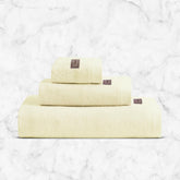 Spread Spain Bamboo Towel Bath, Hand & Face Towel 360 Gsm | High Absorbent Super Soft | Hotel Spa Decorative Bathroom Towels | Cream (Set Of 3)