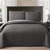 100% Cotton King Size Bedsheet With 2 Pillow Cover | 90 X 100 Inches, Dark Grey | Super Soft Premium Brushed Glace Cotton Bedsheet-Light Weight