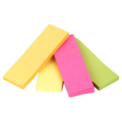 Page Markers - Pack-5 -150 Sheets Each - Perfect For School, Home & Office | 1x3 Inch, Size 4 Cuts