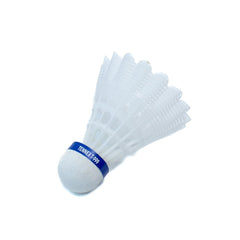 TENNEX T-999 Nylon Shuttlecock Tournament , Durable | White , Pack Of 6