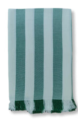 Gokak 100% Bamboo Bath Towels 300 Gsm | Ultra Soft, High Absorbent & Quick Dry Towels (Green & White)