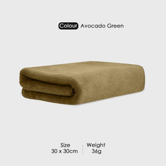 Housse Premium Microfiber Face Towel 900 Gsm | Korean Beauty Ultra Absorbent, Odour-Free, Quick Dry Face Towel (Pack Of 6) - Brown