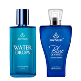 John Phillips Water Drops 125ml 4.2 Fl.oz. & Blue Angel 100ml 3.4 Fl.oz. Combo Of 2 For Men & Women
