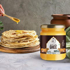 Pure Natural A2 Pure Cow Ghee By Girkesar | Traditionally Made Using Bilona Method Cow Ghee Perfect For Cooking & Daily Use | (1 Litr) 33.8 Ounce | Jar Pack