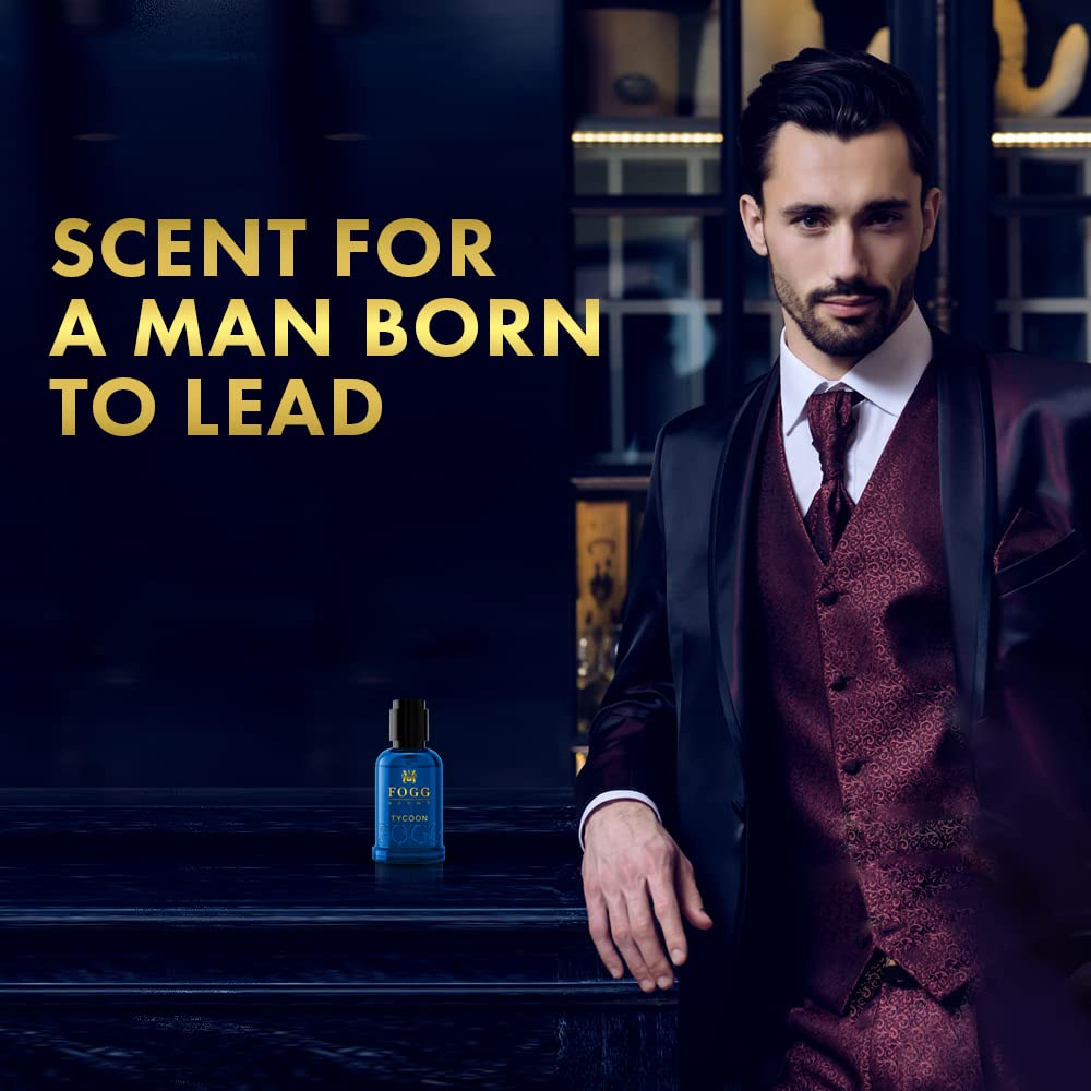 Fogg Scent Tycoon Eau De Parfum For Men 30 Ml 1.01 Fl.oz. | Long-lasting, Fresh & Powerful Fragrance Fogg Scent Tycoon Eau De Parfum For Men 30 Ml 1.01 Fl.oz. | Long-lasting, Fresh & Powerful Fragrance
