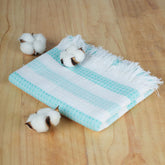 Thirsty Towel, Waffle Cotton Bath Towel 250 Gsm | Super Soft & High Absorbency Towels, Quick Dry Bath Towels Large Size For Men, Women & Kids (Blue)