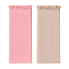 Ehlor Premium Bamboo Towel | Ultra-Light & Quick Dry | Antibacterial & Odor-Free | Eco-Friendly Bath Towel For Travel, Gym & Daily Use | Pink & Brown (Pack Of 2)