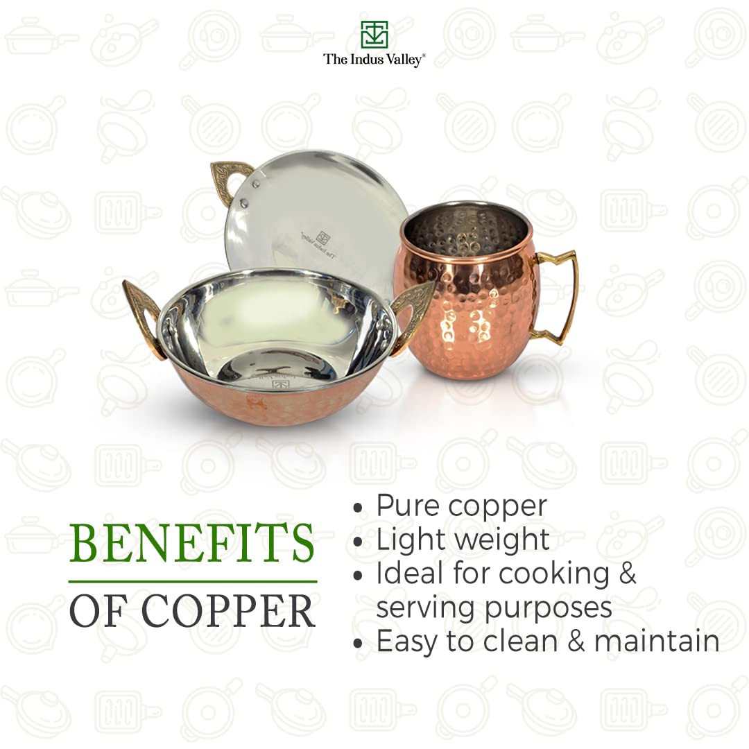 Copper Bottle With Lacquer Finish Suitable For Home, School, College & Office - 1 Liter, 222 Grams, Leak Proof | Rust Proof, Easy To Carry, Pure & Healthy, 100% Toxin Free Copper Bottle With Lacquer Finish Suitable For Home, School, College & Office - 1 Liter, 222 Grams, Leak Proof | Rust Proof, Easy To Carry, Pure & Healthy, 100% Toxin Free