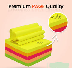 Self Sticky Note - Pack Of 5 Color X 400 Sheets | Suitable For Reading, Study, Office, School