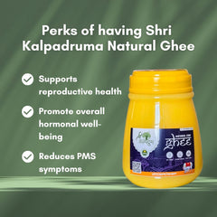 100% Natural Cow Ghee By Shri Kalpadruma | Rich In Vitamin A & Healthy Nutrients Desi Ghee Perfect For Weight Loss | (1 Litr) 33.8 Ounce | Jar Pack