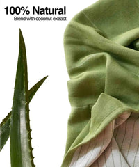 Doctor Towels, Aloe Vera Towel Set Of 3-1 Bath Towel, 1 Hand Towel, 1 Face Towel, Super Soft & High Absorbency Towels For Sensitive Skin, Quick Dry Towels Large Size (Aloe Green)