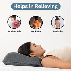 Orthopedic Memory Foam Cool Gel Pillow, For Pain Relief - 24 X 15 X 4 Inches | Suitable For Back Sleeper, Side Sleeper & Stomach Sleeper | Memory Foam Pillow For Neck Pain, Versatile Use