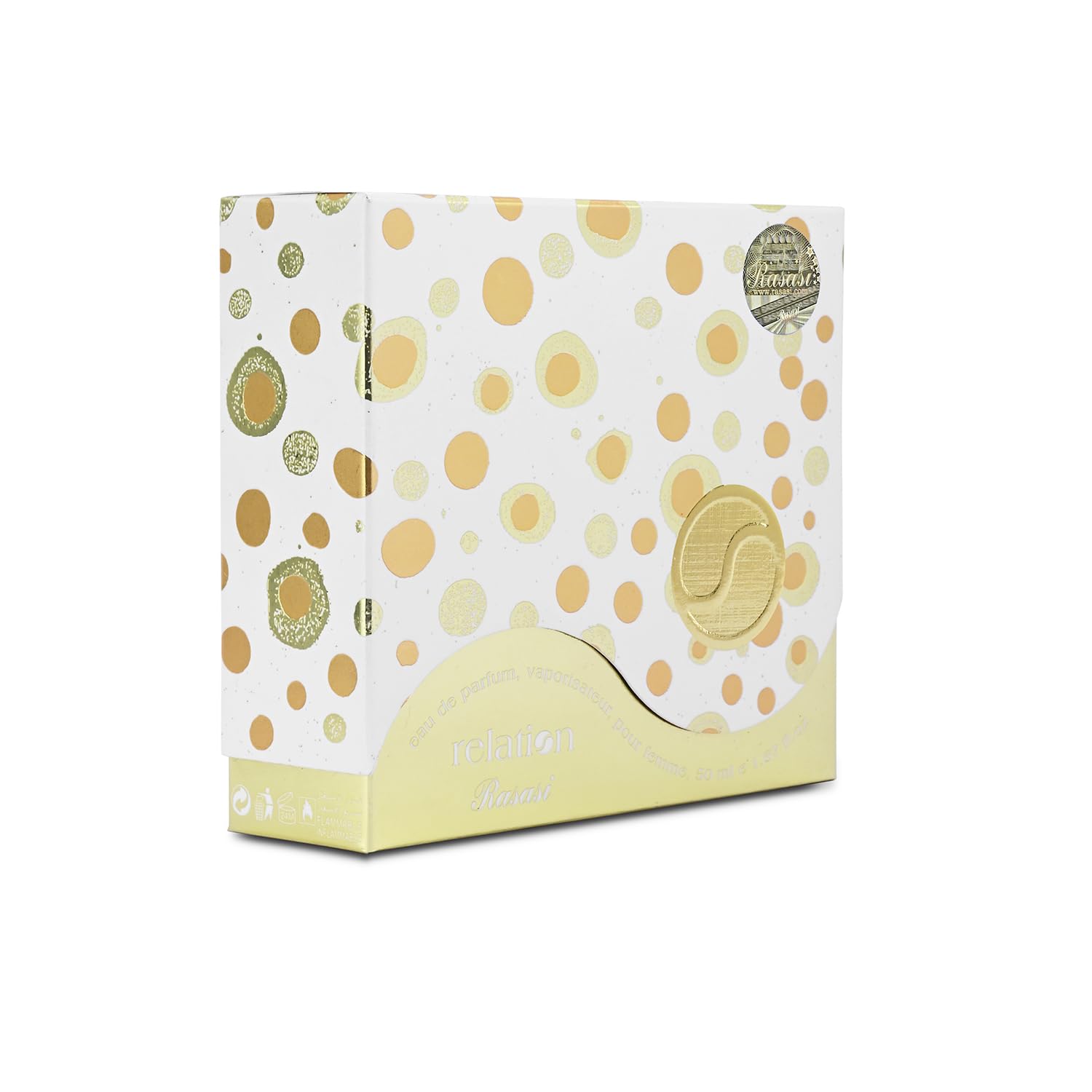 Rasasi Relation Pour Femme Eau De Parfum 50ml 1.7 Fl.oz. Women Luxury Fragrance | Long Lasting | Party Wear Rasasi Relation Pour Femme Eau De Parfum 50ml 1.7 Fl.oz. Women Luxury Fragrance | Long Lasting | Party Wear