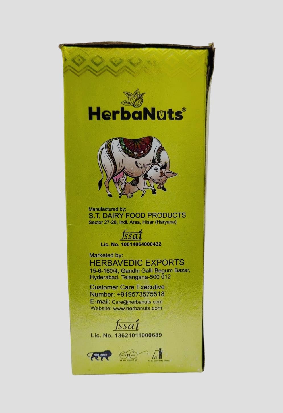 100% Pure Desi Ghee By Herbanuts | High In Protein Fiber Healthy Desi Cow Ghee Perfect For Improves Digestion | (1 Litr) 33.8 Ounce | Box Pack 100% Pure Desi Ghee By Herbanuts | High In Protein Fiber Healthy Desi Cow Ghee Perfect For Improves Digestion | (1 Litr) 33.8 Ounce | Box Pack
