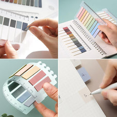 Sticky Note Tabs, Clear Sticky With Book Kits, Self-stick Revision Stationary | Pack Of 1