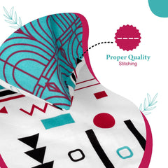 1 Single Bedsheet With 1 Pillow Cover - 57 X 87 Inches, Multicolor | Skin Friendly Fabric For Everyday Use - Soft, Breathable & Comfortable Sleeping