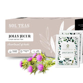 SOL Jolly Jecur Liver Detox Tea - Pack Of 2 X 20 Pyramid Tea Bags | Assortment Of Herbs, Contains Milk Thistle, Nettle, Dandelion Root & Sarsaparilla - Helps Remove Toxins & Protect Liver